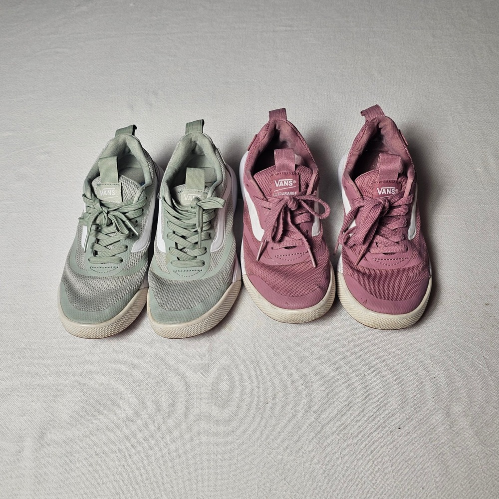 Vans UltraRange Rapidweld Sneakers Bundle Sage Green & Pink Womens 6